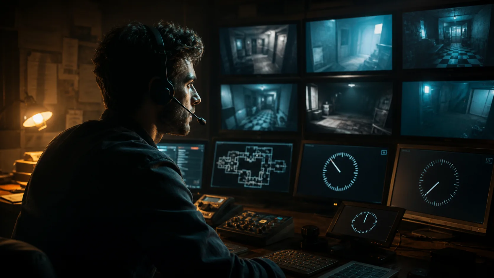 Game master au poste de contrôle