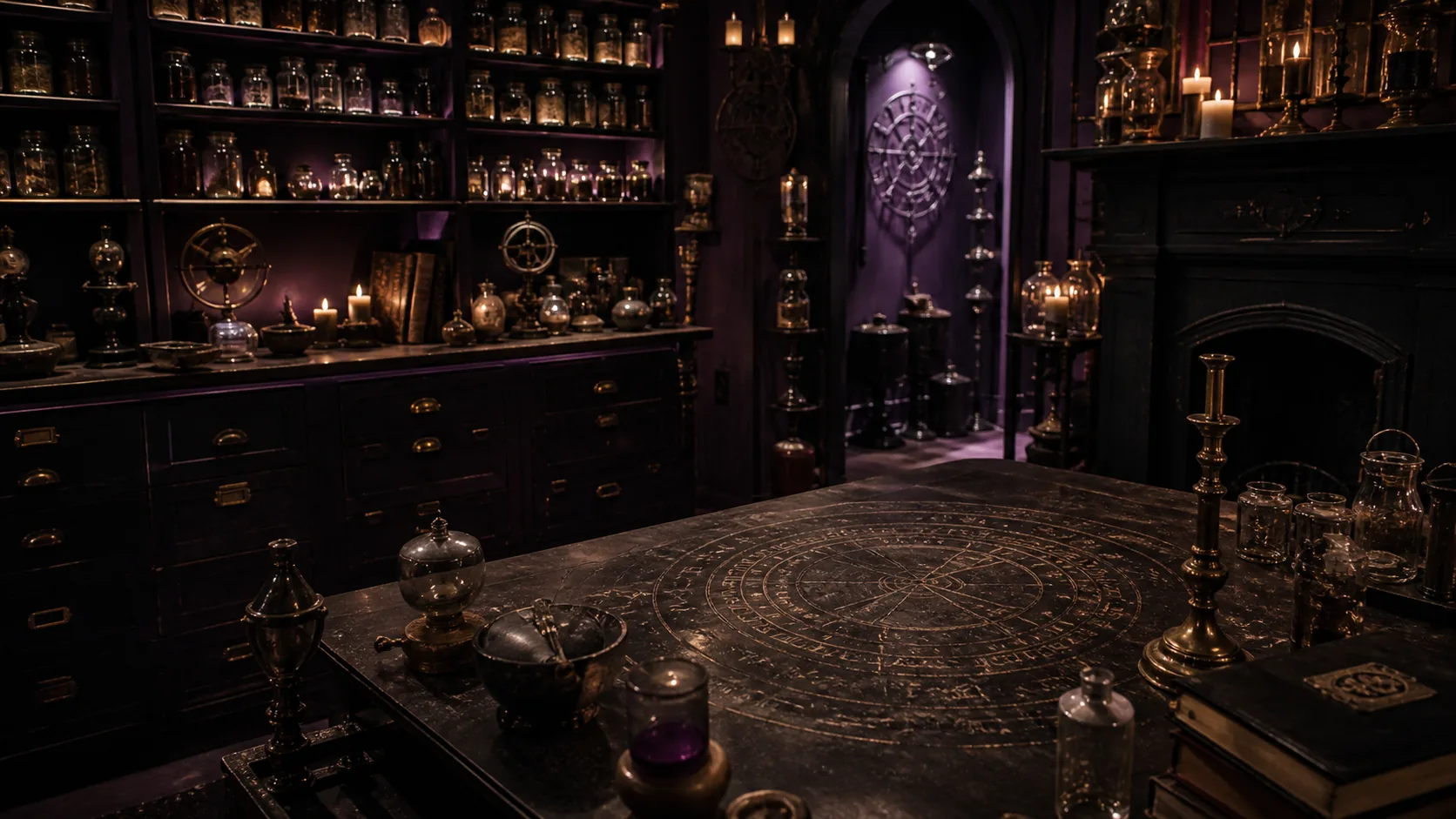 Cabinet d'apothicaire occulte