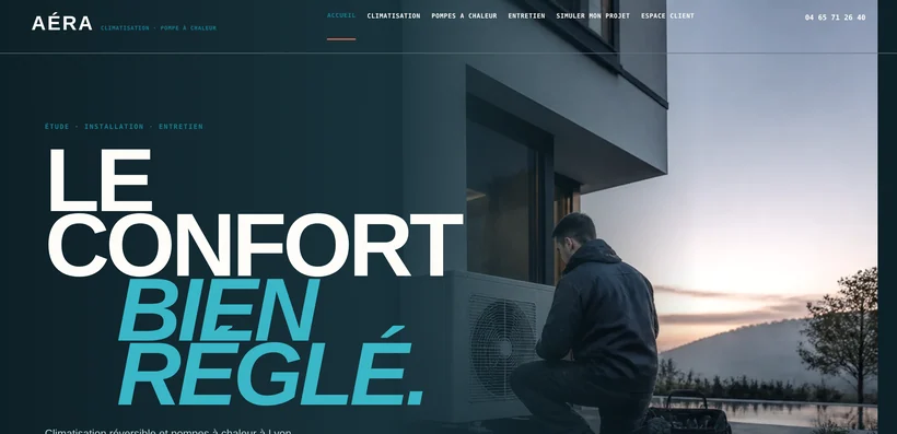 Aperçu du site AÉRA