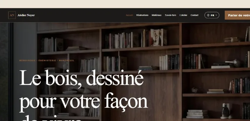 Aperçu du site Atelier Noyer
