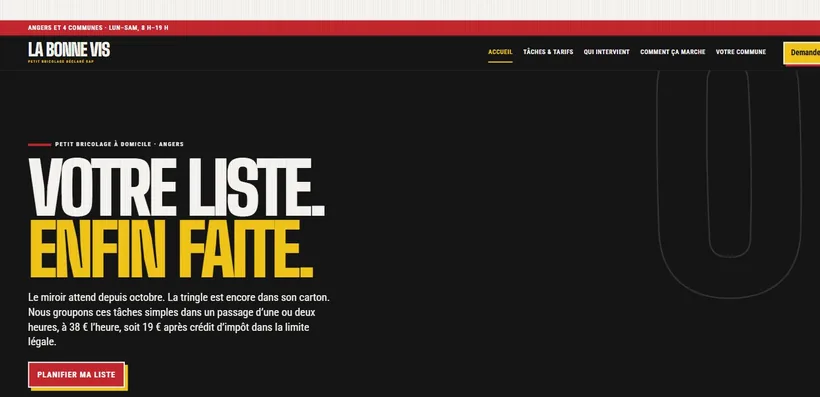 Aperçu de la démo La Bonne Vis, formule Essentiel