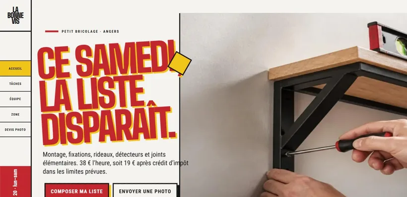 Aperçu du site La Bonne Vis