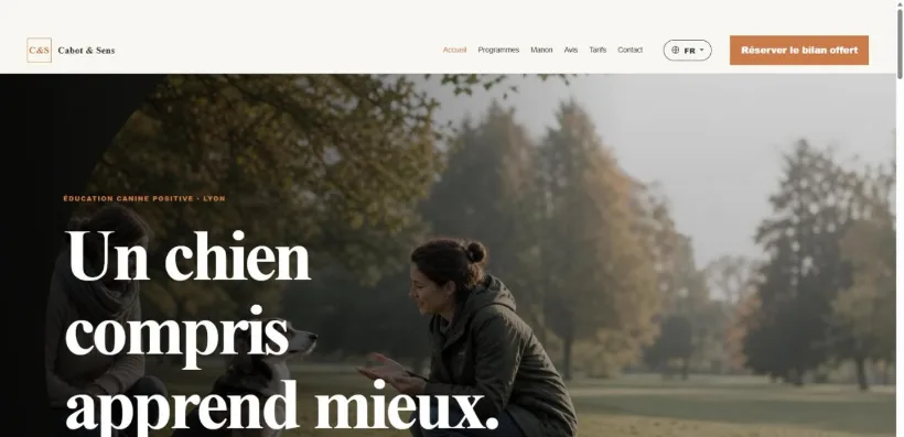 Aperçu du site Cabot & Sens
