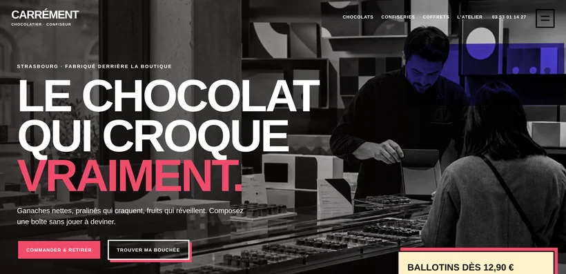 Aperçu du site CARRÉMENT