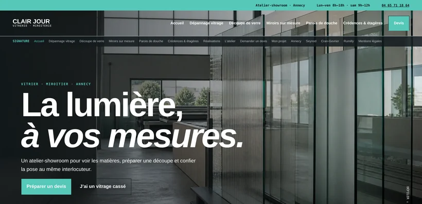 Aperçu du site CLAIR JOUR