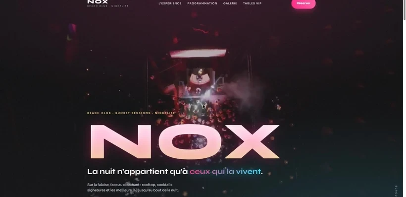 Aperçu du site Nox