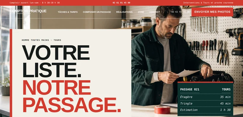 Aperçu du site COMPTOIR PRATIQUE
