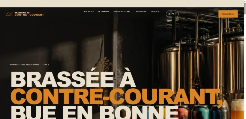 Aperçu du site Brasserie du Contre-Courant
