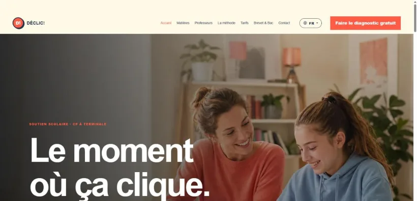 Aperçu du site DÉCLIC!