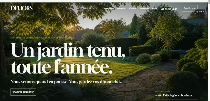Aperçu du site Dehors
