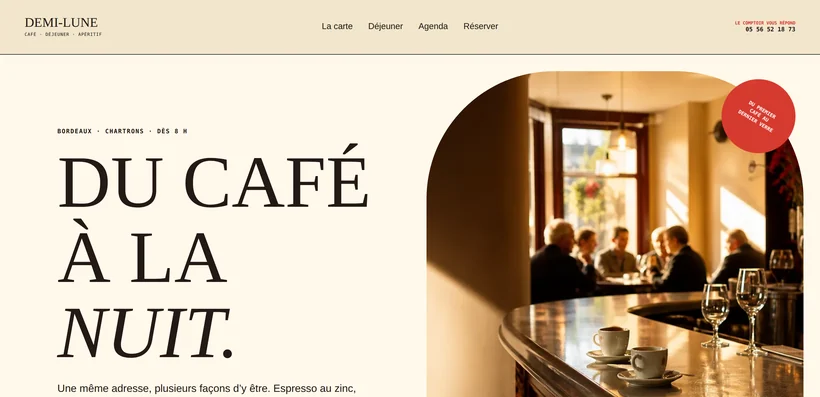 Aperçu du site DEMI-LUNE