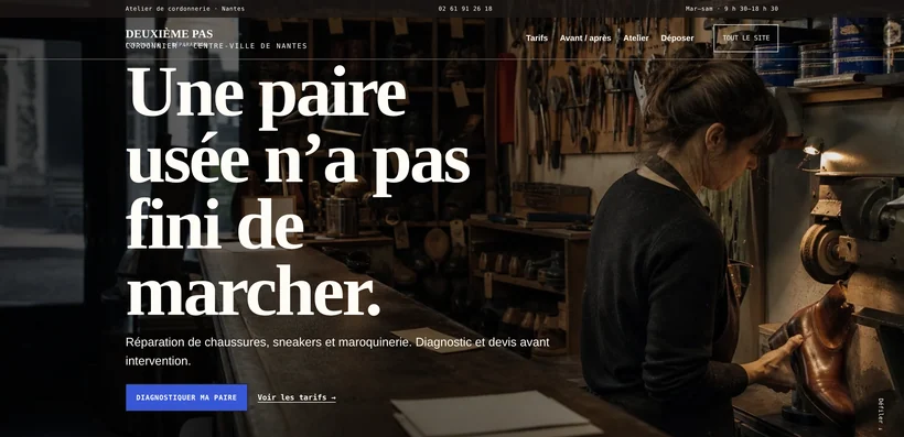 Aperçu du site DEUXIÈME PAS