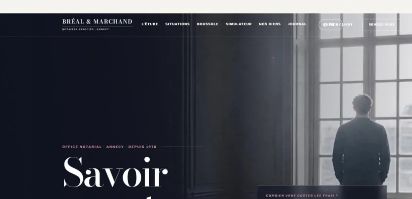 Aperçu du site Étude Bréal & Marchand