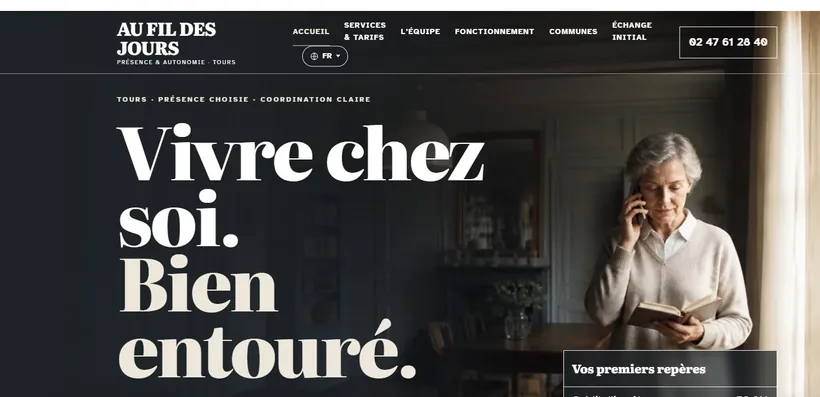 Aperçu du site Au Fil des Jours
