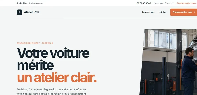Aperçu de la démo Atelier Rive, formule Essentiel