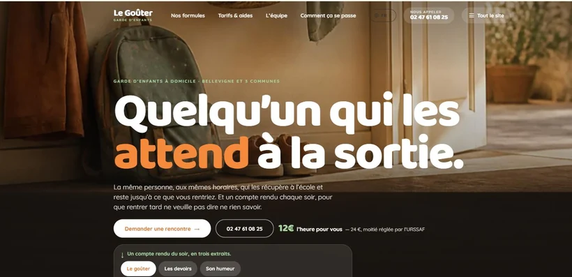 Aperçu du site Le Goûter