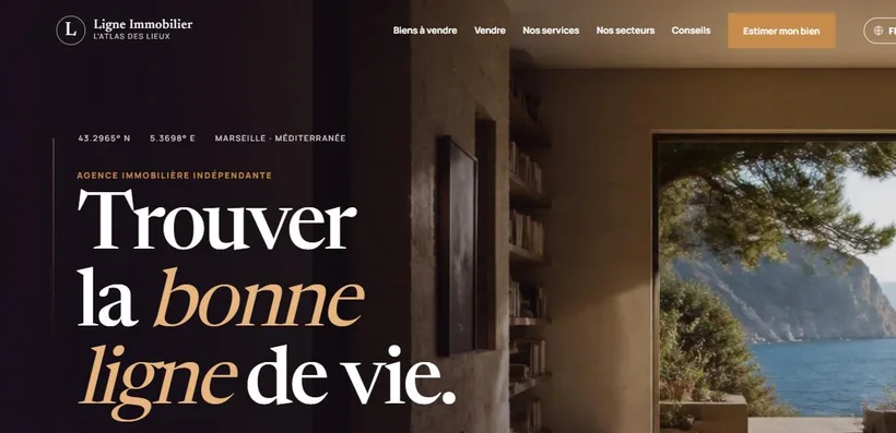 Aperçu du site Ligne Immobilier