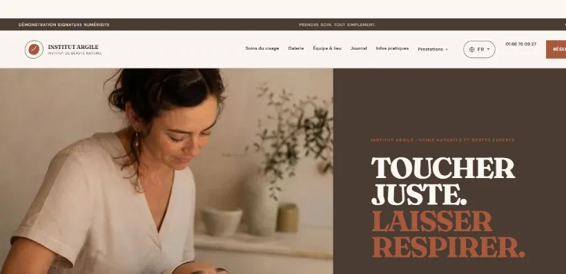 Aperçu du site Institut Argile