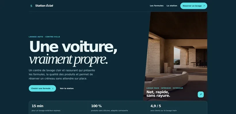 Aperçu du site Station Éclat