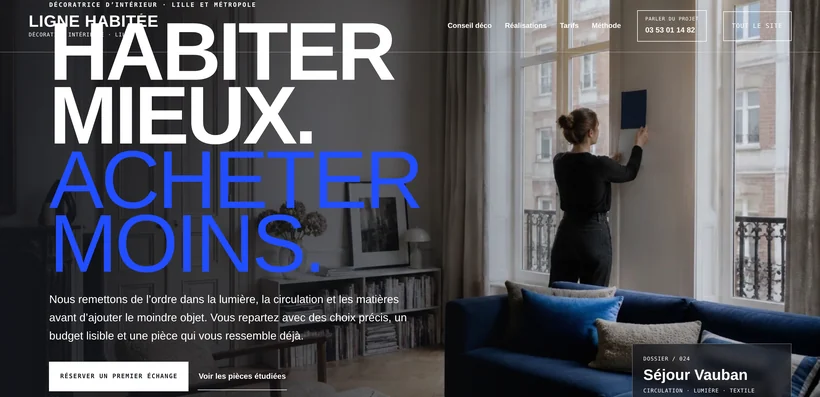 Aperçu du site LIGNE HABITÉE