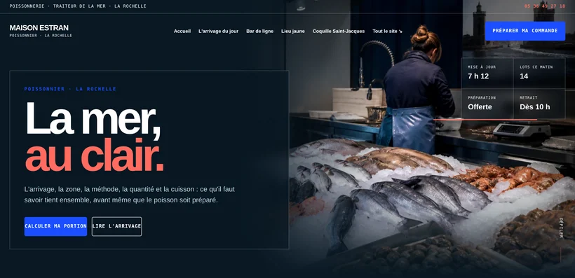 Aperçu du site MAISON ESTRAN