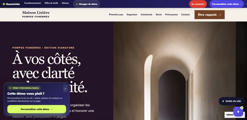 Aperçu du site Maison Lisière