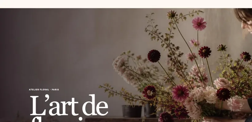 Aperçu du site Maison Pétale