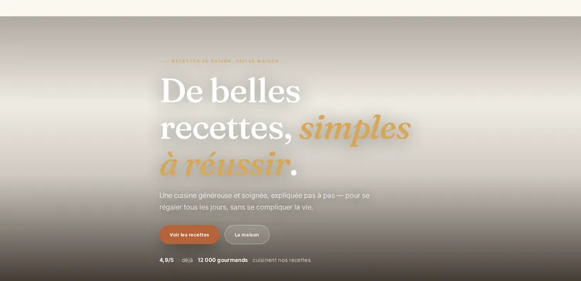Aperçu de la démo Maison Solène, formule Essentiel