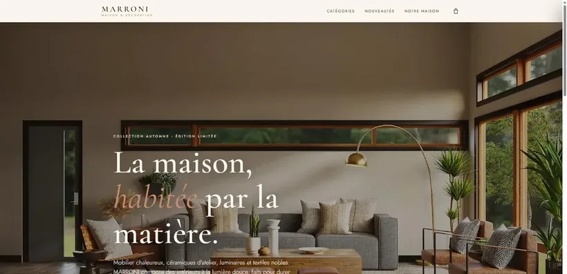 Aperçu du site Marroni