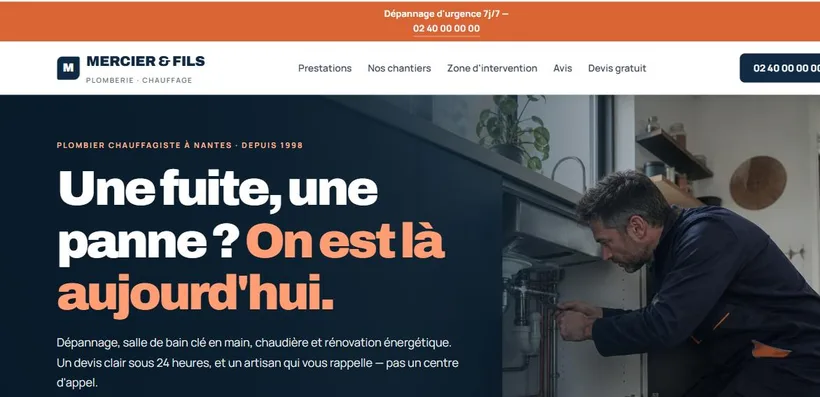 Aperçu de la démo Mercier & Fils, formule Essentiel