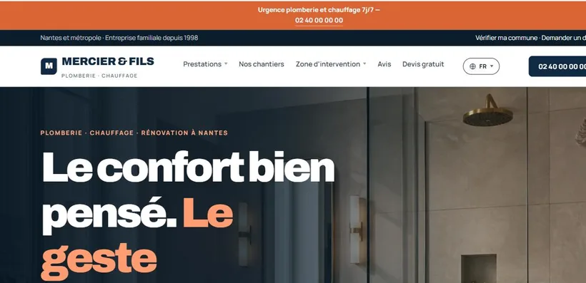 Aperçu du site Mercier & Fils