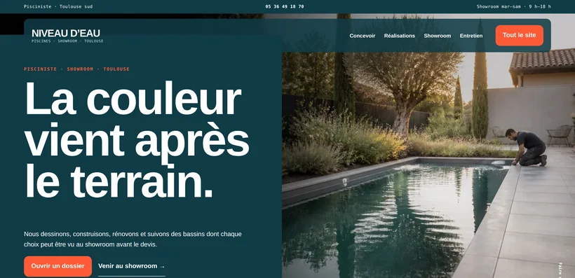 Aperçu du site NIVEAU D’EAU