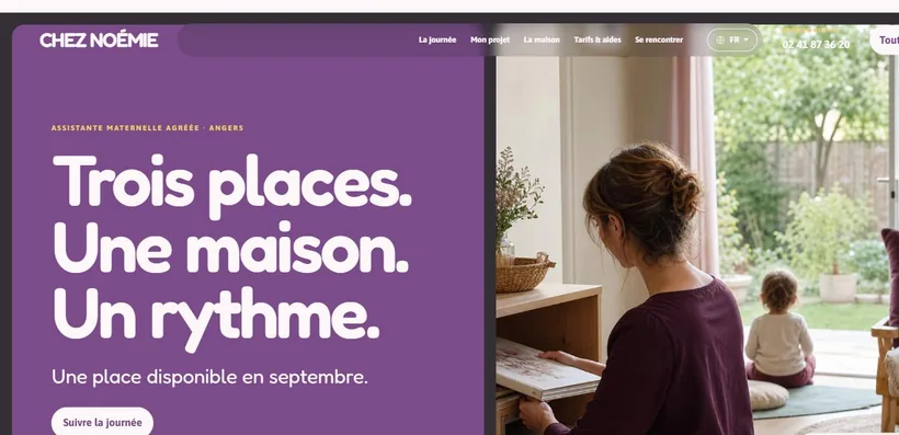 Aperçu du site Chez Noémie