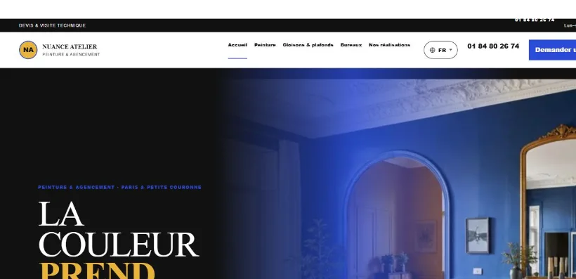 Aperçu du site Nuance Atelier