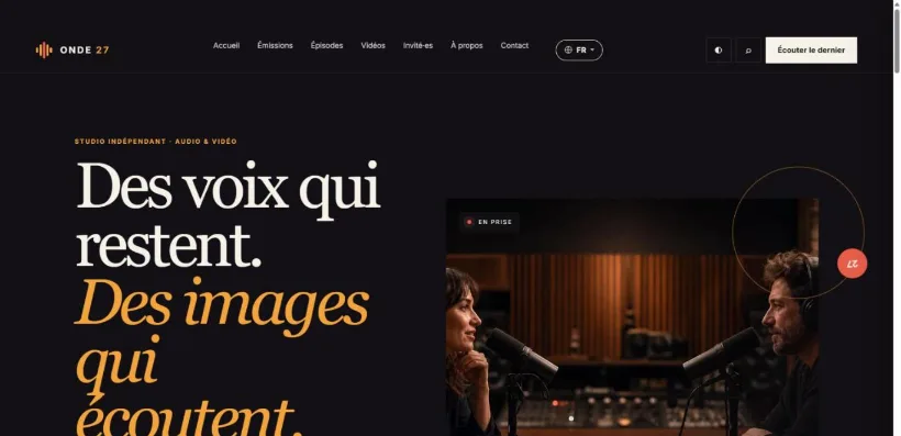 Aperçu du site ONDE 27