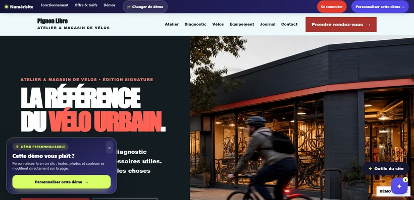 Aperçu du site Pignon Libre