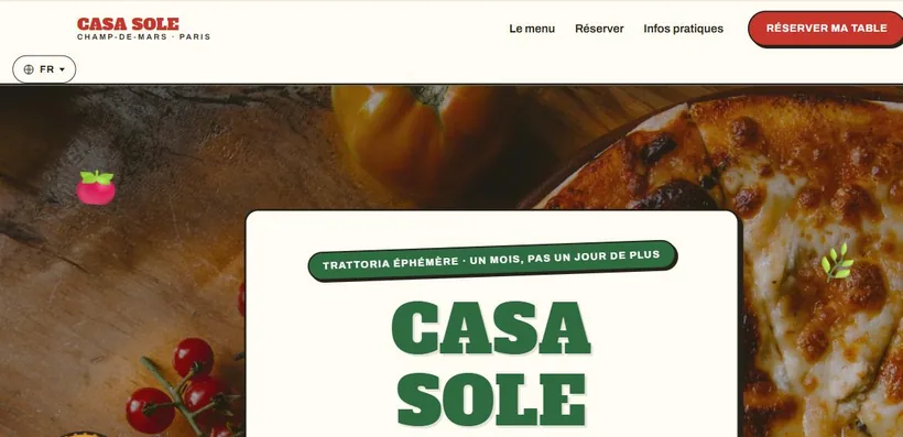 Aperçu du site Casa Sole