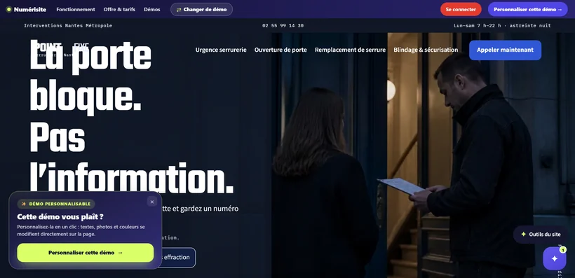 Aperçu du site POINT FIXE