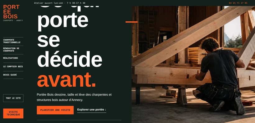 Aperçu du site PORTÉE BOIS