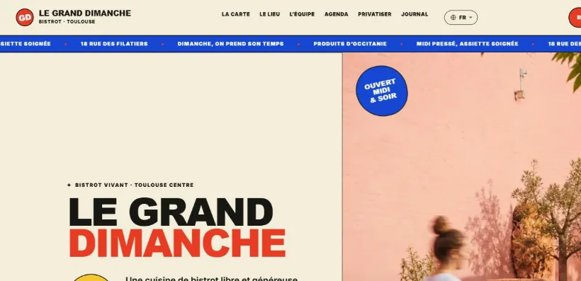 Aperçu du site Le Grand Dimanche