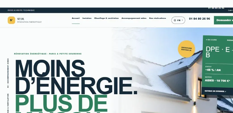 Aperçu du site Seuil