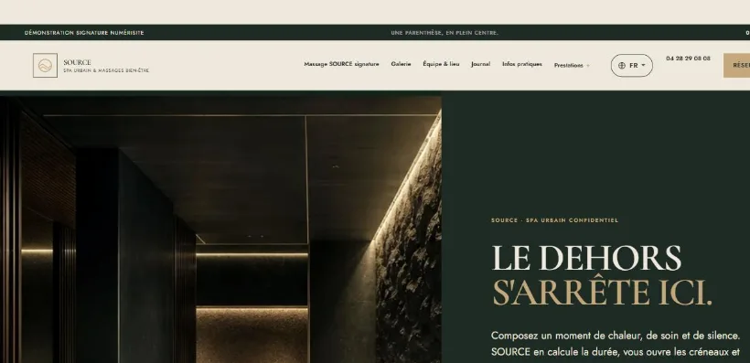 Aperçu du site Source