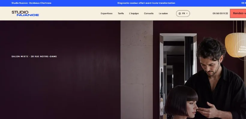 Aperçu du site Studio Nuance