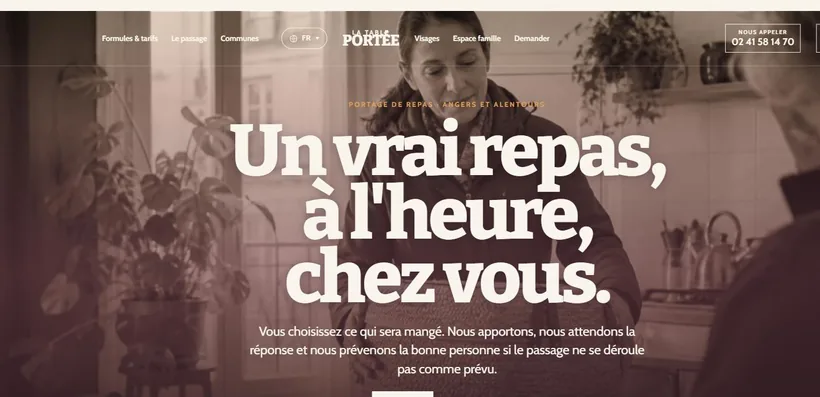 Aperçu du site La Table Portée