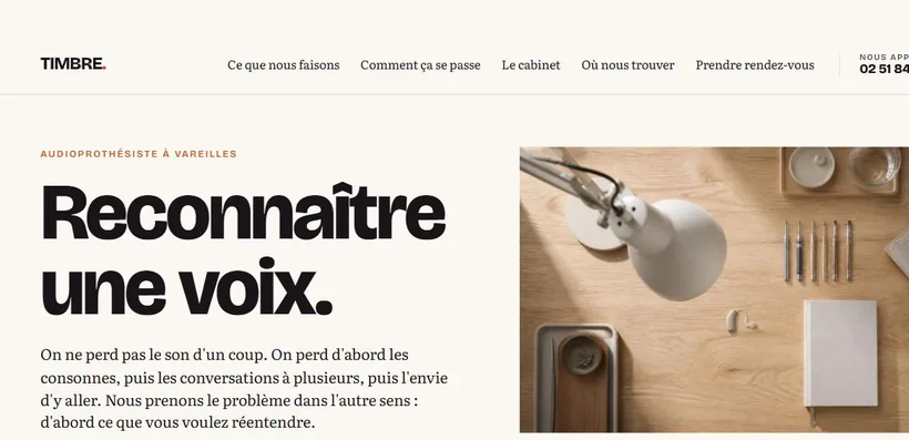 Aperçu de la démo Timbre, formule Essentiel