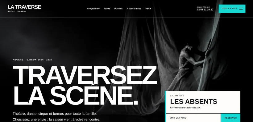Aperçu du site LA TRAVERSE
