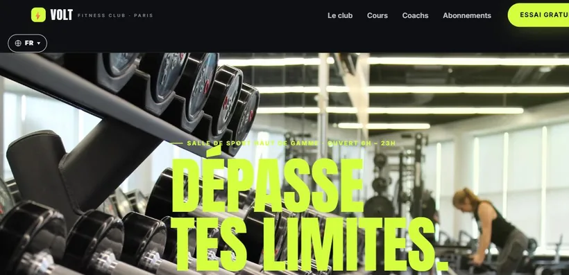 Aperçu du site Volt
