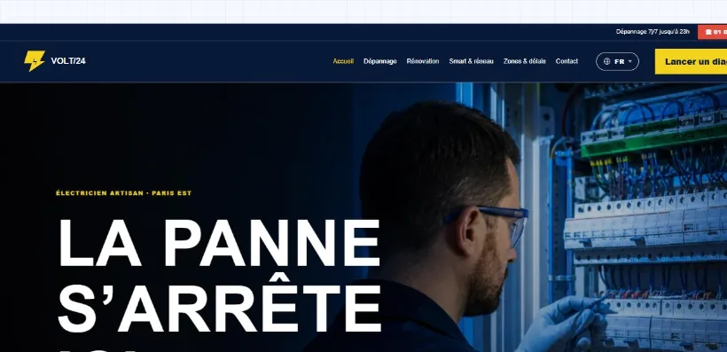 Aperçu du site VOLT/24
