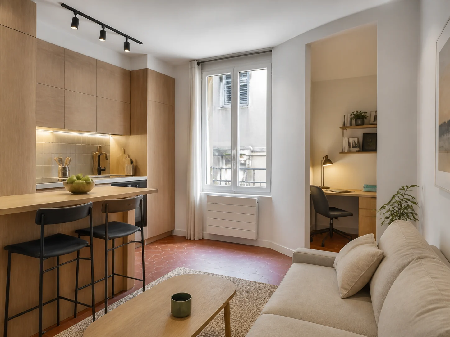 Deux-pièces rénové dans le centre de Marseille