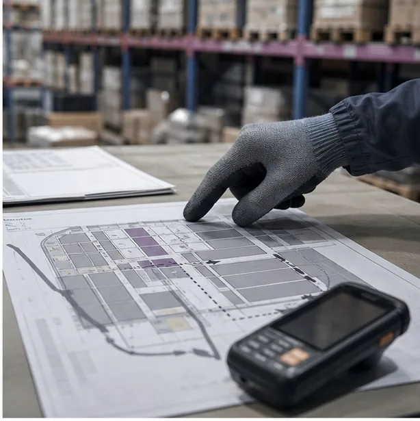 Carte de flux dans un entrepôt de distribution